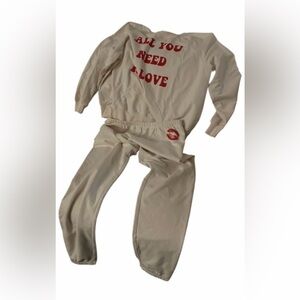 WILDFOX “ALL YOU NEED IS LOVE” JOGGER SET